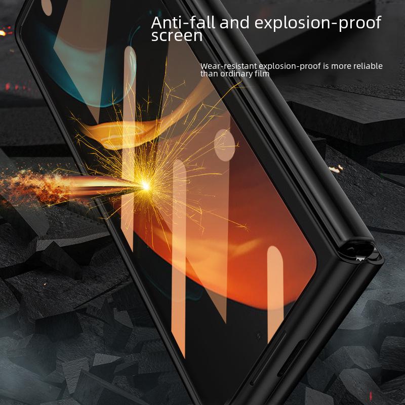 Samsung Fold2/W21 Full Protective Case with Integrated Frosted Glass Film