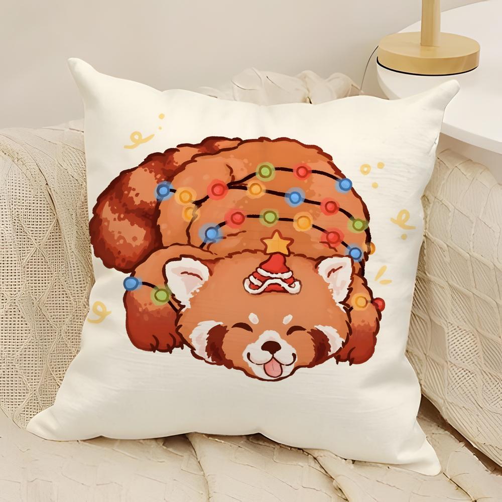 Fashing Animals On the Internet Pillow Case Natural Linen Double-Sided Printing Sofa Home Decor Cushion Cover