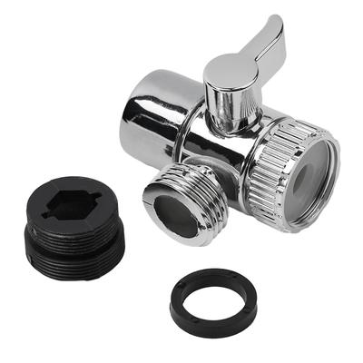 Water Tap Connector Sink Splitter Faucet Adapter Faucet Diverter Home Improvement Chrome Three-way High Quality
