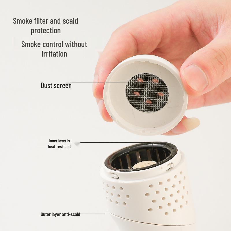 Portable Multifunctional Moxibustion and Gua Sha Device with Heat Compress & Vibration Bianstone Stick