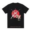 Samurai Schwert Gedrucktes Unisex T-Shirt Sommer Harajuku Lässige Mode Streetwear Vintage Oberteile Unisex Lockerer Rundhals Kurzarm T-Shirts