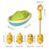 Cute Animal Bath Toy Set Waterproof Design Toddler Bathtub Suction Water Spinner Gear Educational Toy For Kids With Non Toxic ABS Material And
