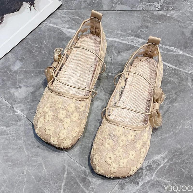2025 Summer New Style Fashionable versatile Shoes Mesh Breathable women Shoes Soft Sole comfortable Flat Sole Shoes Women