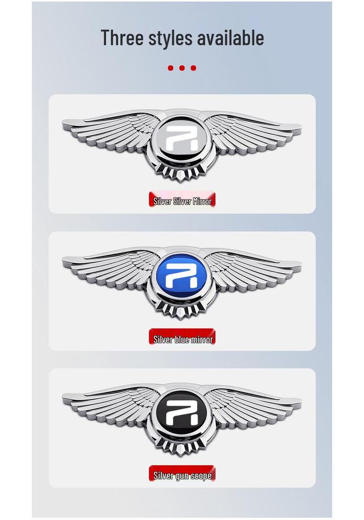 Compatible for Feifan F7/R7/ER6/Marvel R Car Front Hood Engine Wings Emblem Sticker.