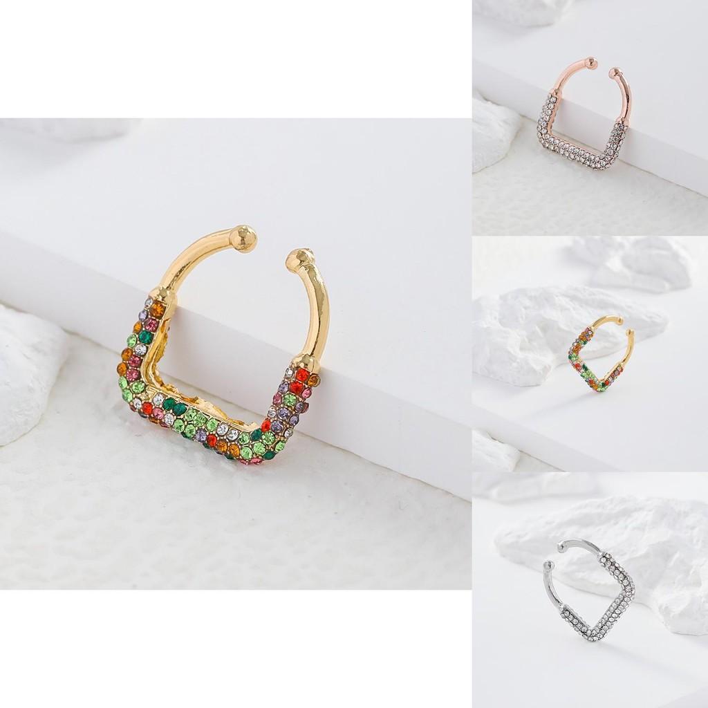 Elegant U-shaped Ear Clips With Alloy Plating Ideal For Birthdays And Weddings