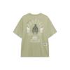 Li-Ning Badfive Deception Series Letter Print Round Neck Loose Short Sleeve T-Shirt Men Tops Elm-Green AHST285-1