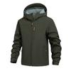 Men's Solid Color Outdoor Mountaineering Waterproof Windproof Fleece Jacket Outdoor Jacket