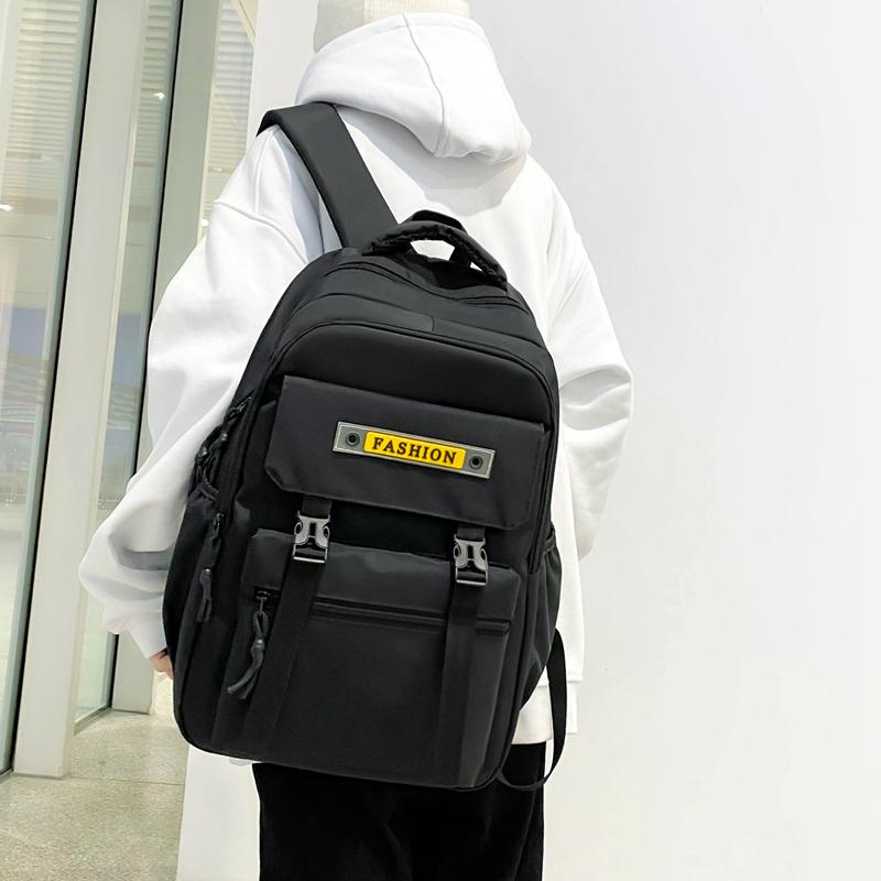 Bărbați Rucsac de călătorie de capacitate mare Femei ghiozdan pentru elevi de gimnaziu Rucsac de culoare solidă