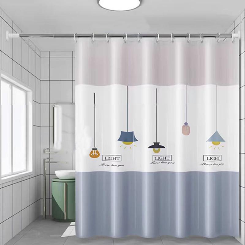 Cortină de duș groasă impermeabilă pentru compartimentarea băii