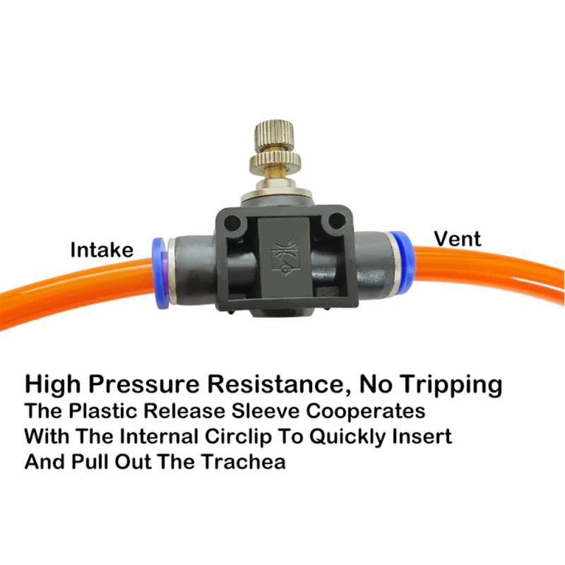 Obrót o 360 stopni Złączki pneumatyczne Regulowany zawór sterujący przepływem Regulator ciśnienia powietrza