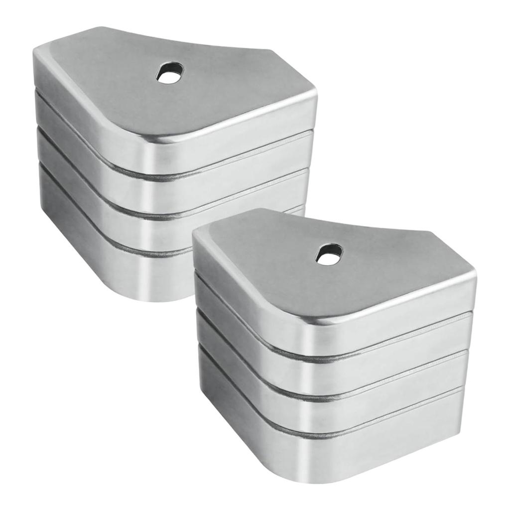 Pontoon Corner Caps Protective Accessories Professional Aluminum High Performance Deck Corner Caps for 90 Rounded Corners