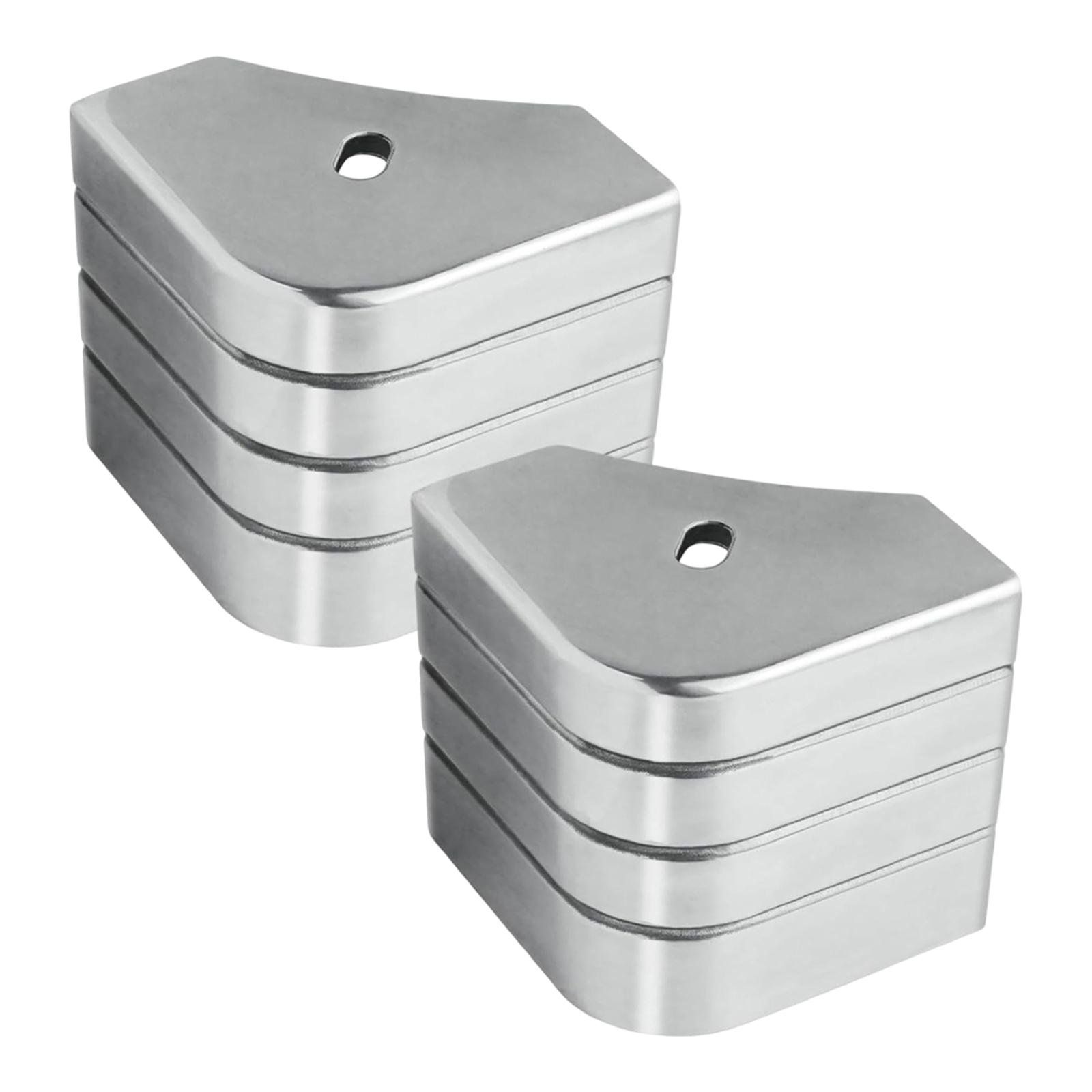 Pontoon Corner Caps Protective Accessories Professional Aluminum High Performance Deck Corner Caps for 90 Rounded Corners