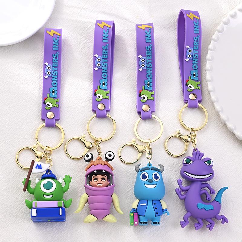 Chic Studio Unisex Anime Monsters Inc University Keychain Monsters Inc. James P. Sullivan Keyring Schoolbag Decor Car Key Gifts For Friends