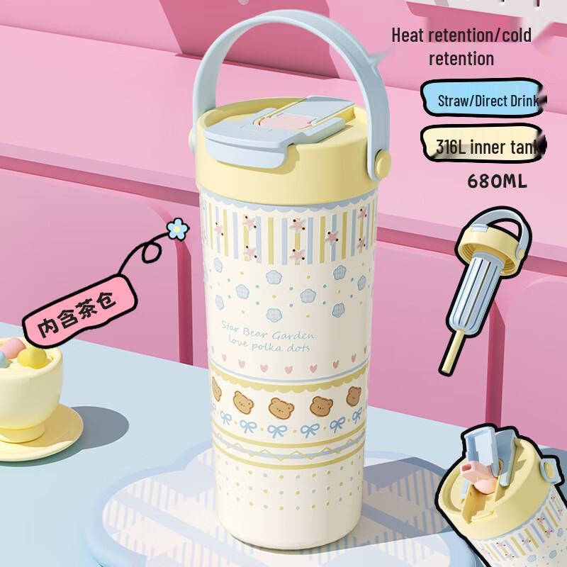 APRIL 316L Stainless Steel Insulated Straw Bottle