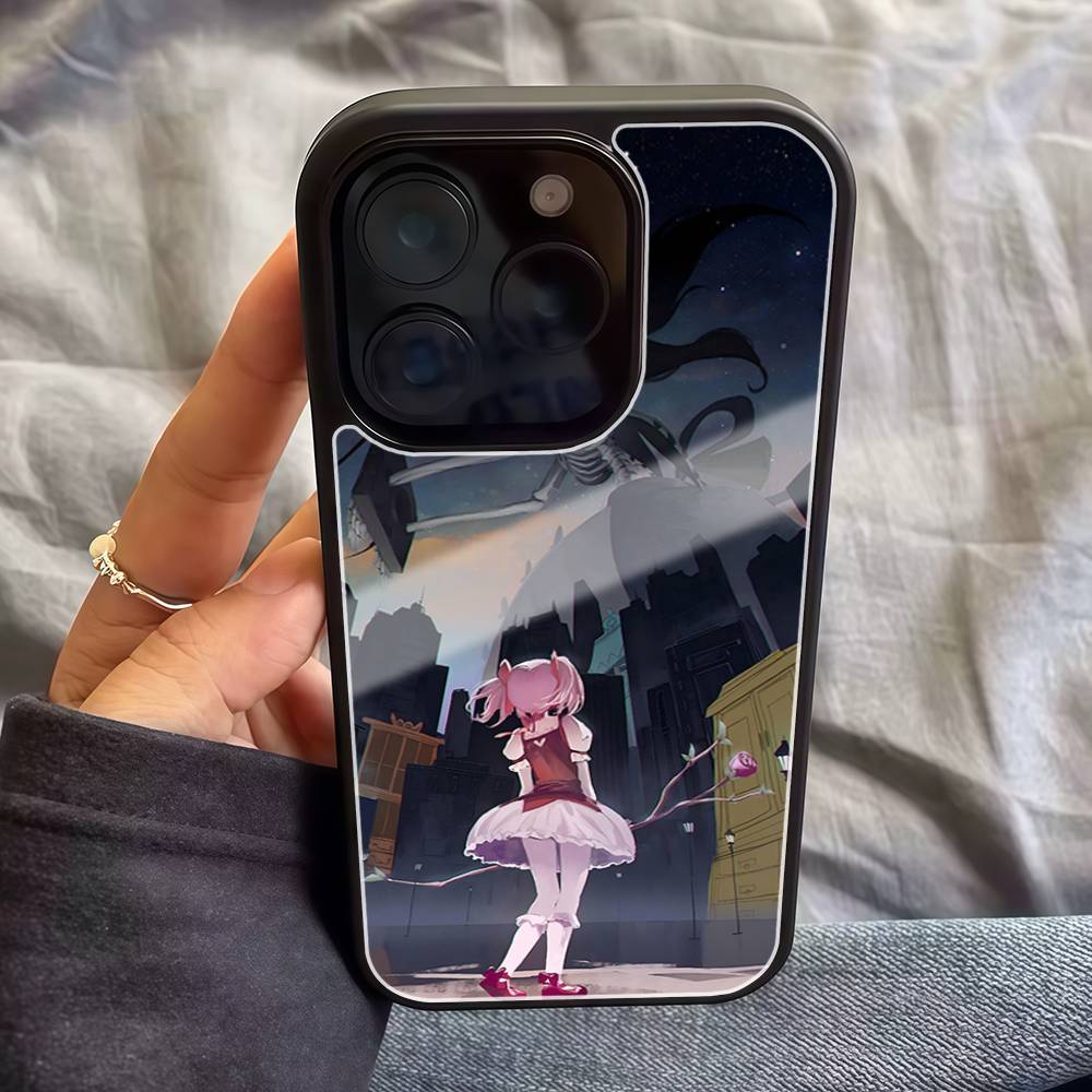 P-Puella Magi Madoka Magica Phone Case For IPhone 17 Air 16 E Pro Max 15 14 13 Mini 12 Pro 11 Max Plus Black Cover