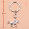 Creative Horse Metal Keychain Vintage Horse Pendant Keyring Bag Key Hanging Decoration New Year Mascot Souvenir Gift