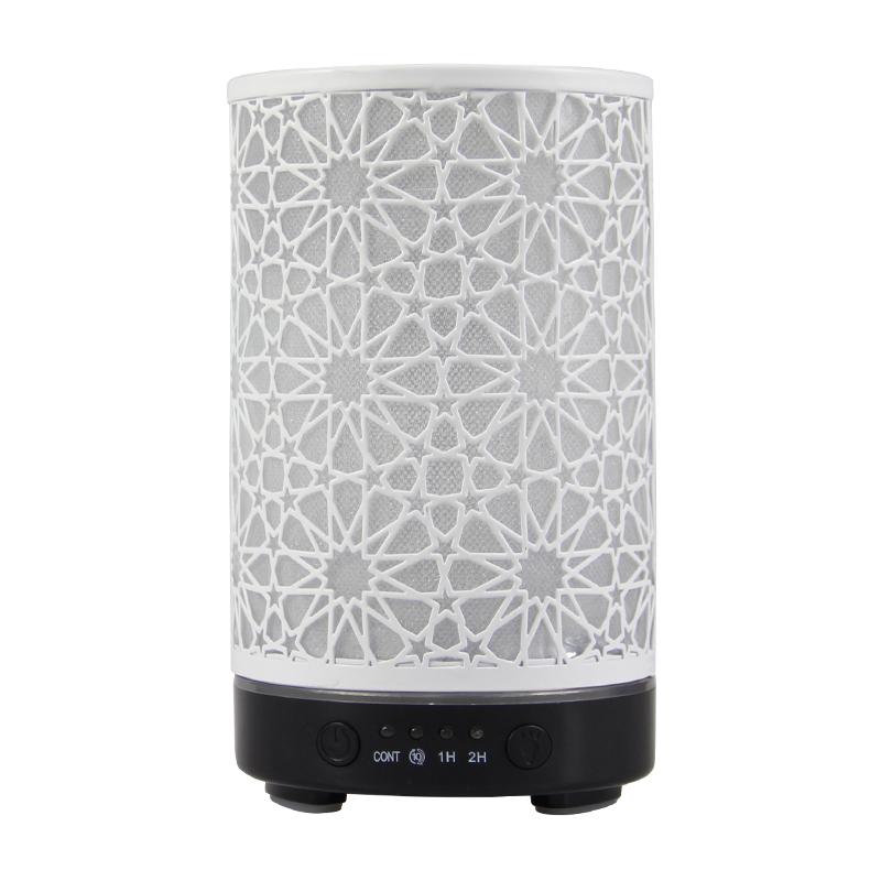 Aroma Diffuser 100ML Timing Function Hollow Star Ultrasonic Air Humidifier Bedroom Essential Oil Diffuser with LED Night Lights