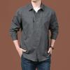 Spring and Autumn Men's Loose Tooling Shirts, Outdoor Casual Cotton Young and Middle-aged Shirts, Men's Shirts