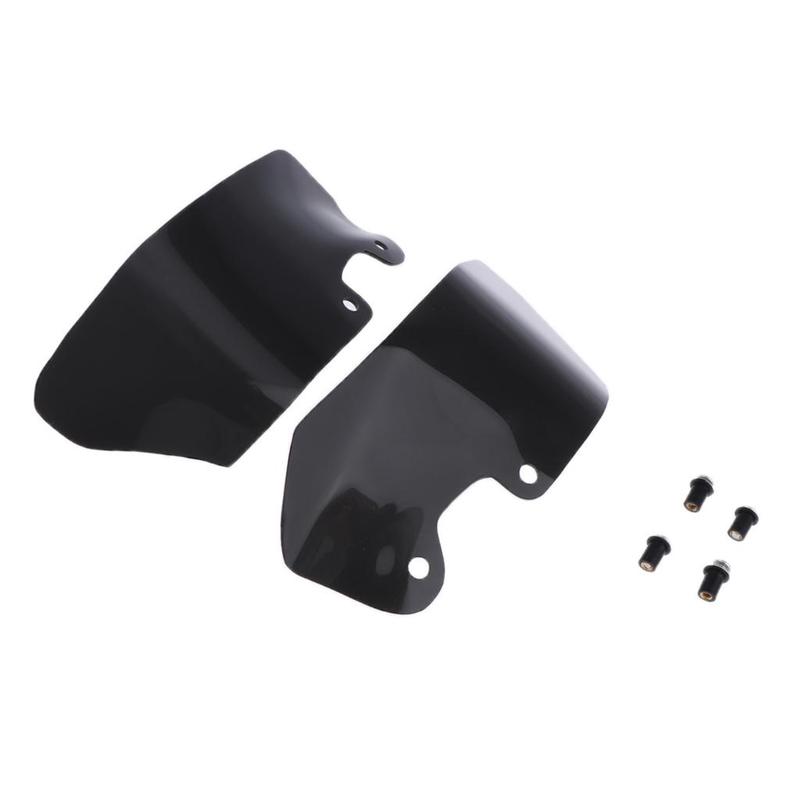 1 Pair Left & Right Side Wind Deflectors Scratch Resistant for BMW R1200GS (Black)