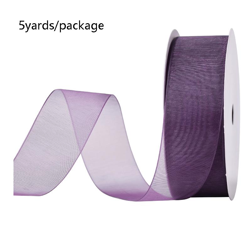 5 Yards Sheer Chiffon Ribbon Suitable for Gift Wrapping, Wedding Decor, Home Decor, Girl Hair Accessories Handmade DIY