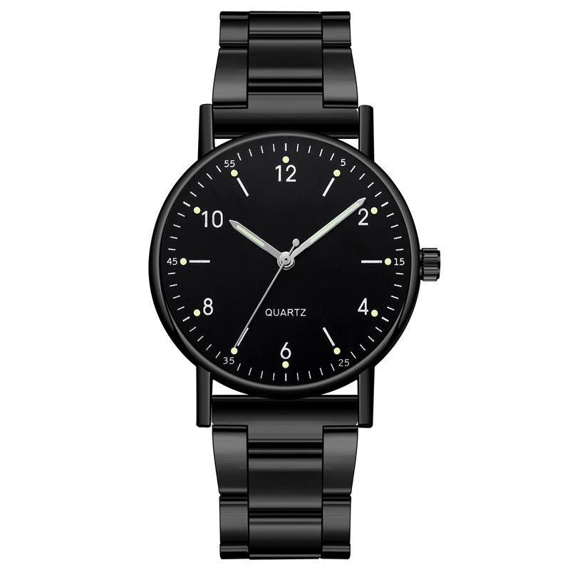 Montre Quartz pour Femme Acier Inoxydable Cadran Lumineux Montre de Loisir Tendance Simple Montre-Bracelet Quartz Reloj Mujer Montre Femmes