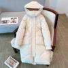 Women's Mid-Length Hooded Winter Coat - 2024 Cold-Proof, Thick, Loose-Fit Fashion Outerwear