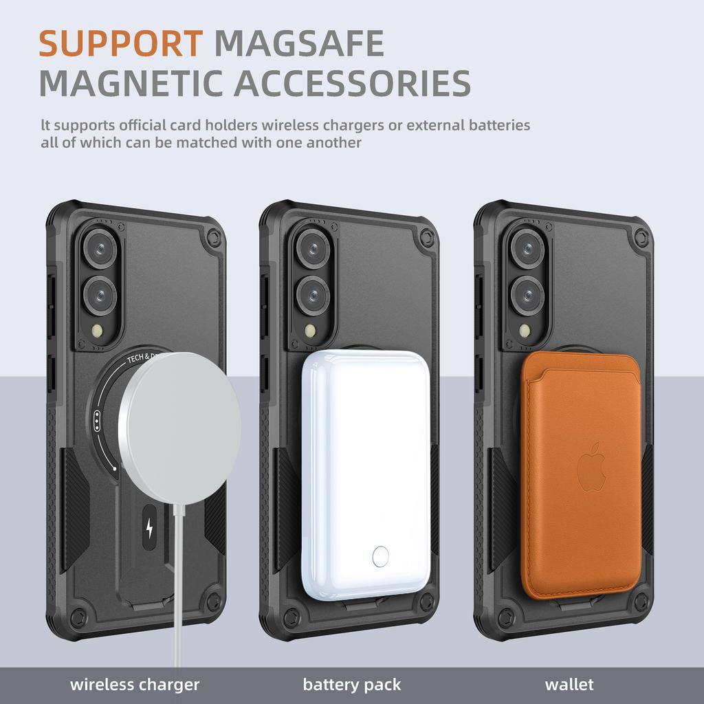 Durable Armor Case Accessories for Samsung Galaxy S25 Edge S24 Ultra Plus A56 A16 5G A36 A26 A55 A35 A15 A54 A14 Srong Cover