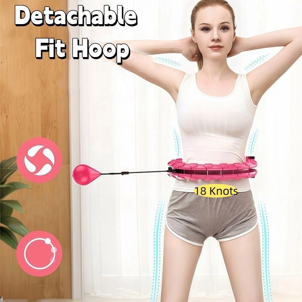 Detachable Fitness Hoop Adjustable Abdominal Workout Equipment  Adults Weight Loss