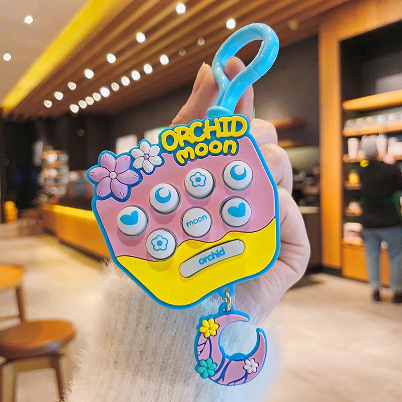 

Sakura Whack-a-Mole Mini Keyring Toy – Fun Decompression Game for Kids, Claw Machine Gift, Small Pendant синий