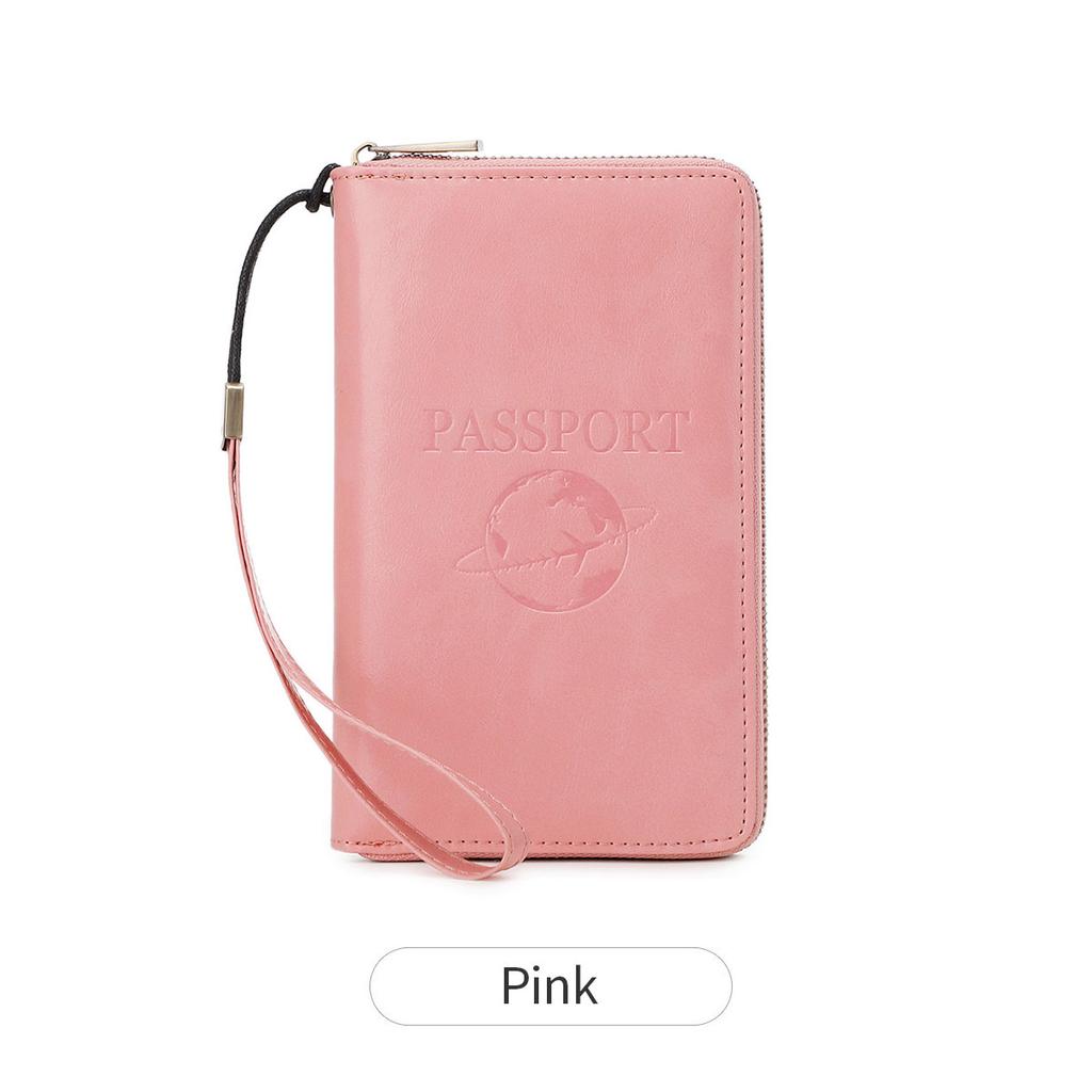 New Long Passport Bag, Multi-function Zipper, Passport Holder, Travel Ticket Storage, ID Bag.