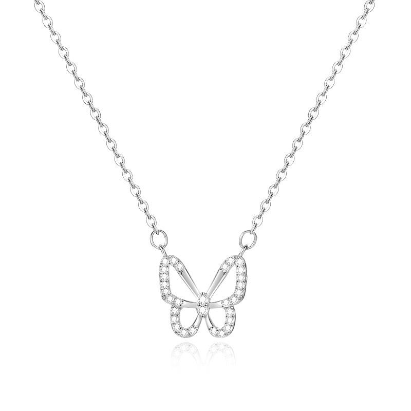 High Grade Hollowed Out Butterfly Necklace, Female Niche, Cold Style, Blogger Style, Personality
