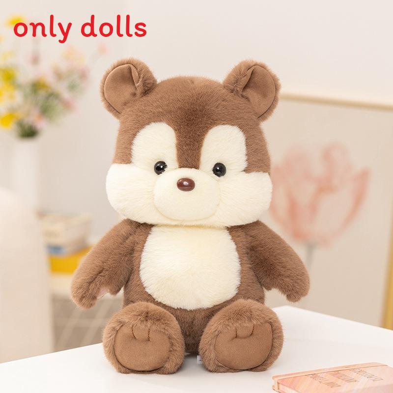 Ekorr og tegneserieelefant plysjleker med PP-bomullsfyll for barnegave