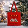 Christmas Handbag Multifunctional Large Capacity Fashion Shoulder Bag Student Canvas Bag