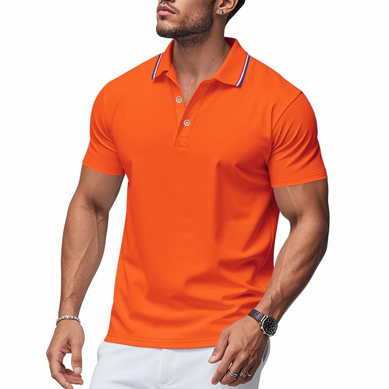 Summer Hot Selling Men's Polo Shirts Casual Quick Dry Short Sleeve T-shirt Men