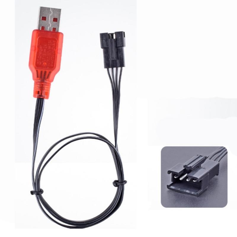 SM4P USB Charging Cable SM4P Charger LED Indicators For 7.4V LithiumBattery RCModel Vehicles Boats Remote Controlled Toy