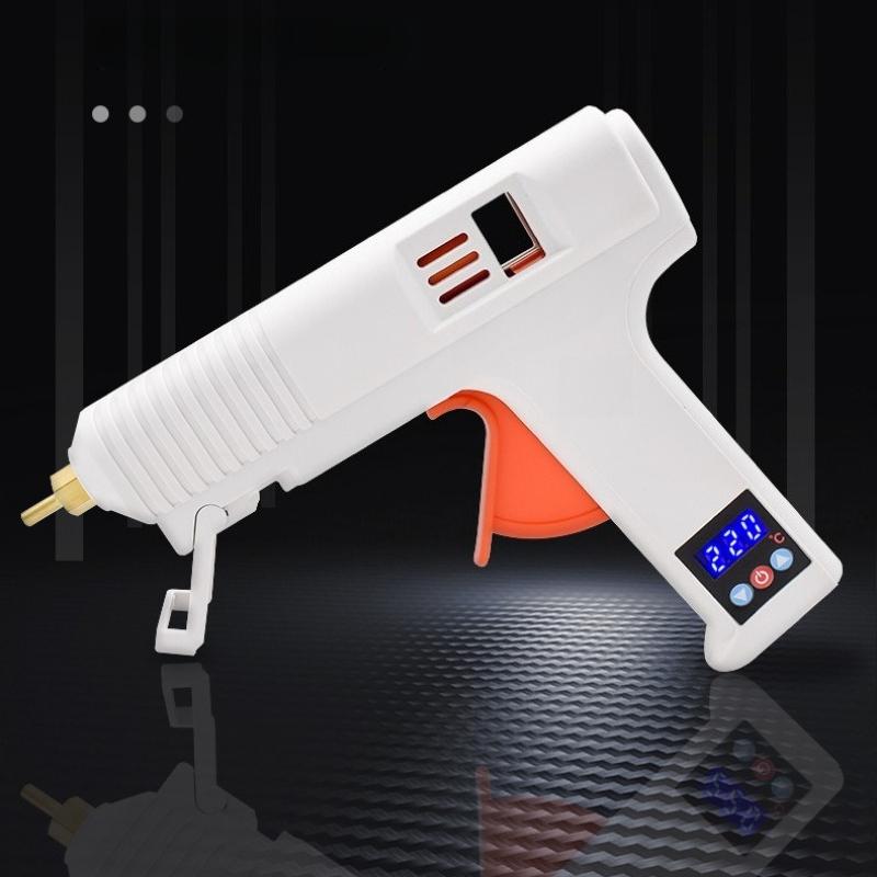 120W Digital Display Hot Melt Adhesive Gun Adhesive Tool for Waterproofing and Leak Repair Hot Melt Seam Repair Adhesive Guns Used 11mm Rubber Rod