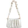 Bag women's summer 2025 new white pleated cloud underarm bag texture niche versatile shoulder messenger bag