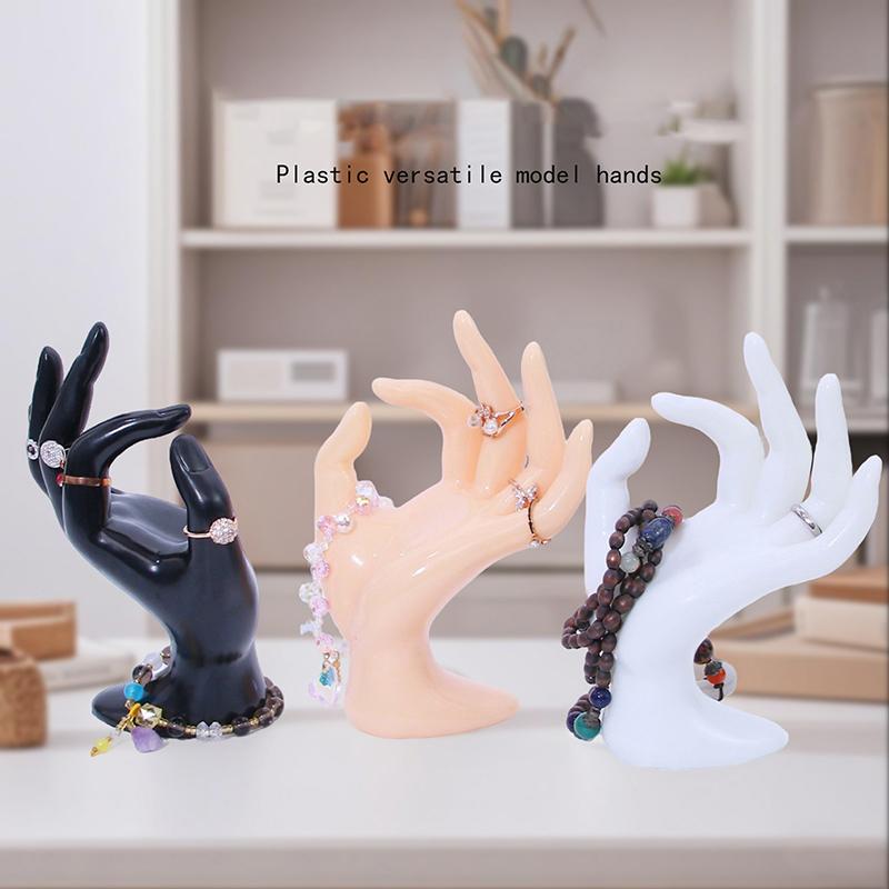Ringe Display Ständer Plastik Ok Hand Modell Schmuck Shooting Live Requisiten Armband Armband Display Ständer