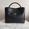 High End Fashion Genuine Leather Women's Handbag Woven Handbag