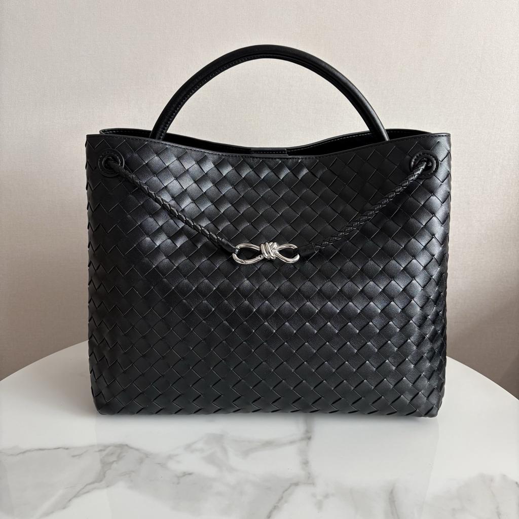 High End Fashion Genuine Leather Women's Handbag Woven Handbag