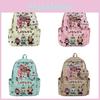 Labubu Pattern Print Kids Backpack With Cartoon Pattern And Lightweight Nylon For School And Travel
