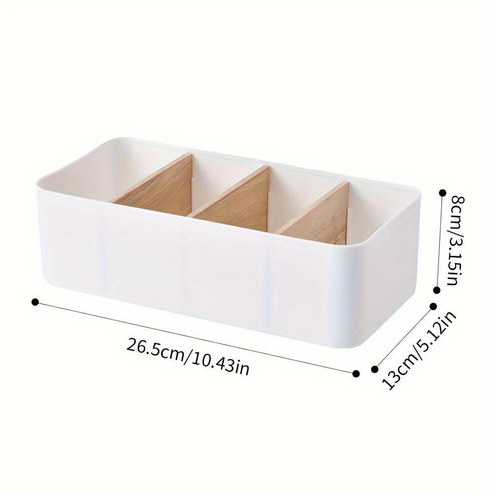 Desktop Storage Box, Bamboo Wood Cosmetics Storage Basket, Remote Control Panel Storage Box, Living Room Coffee Table Storage