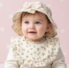 Pure Cotton Baby Fisherman Hat and Bib Set - Soft Infant Two-Piece Combo