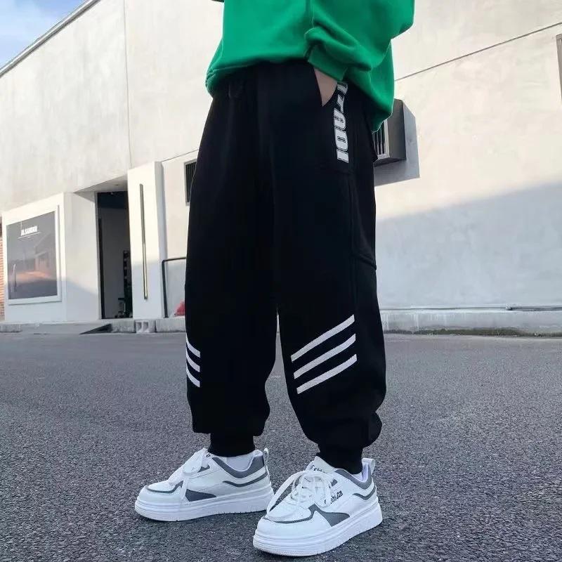 Spring 2024 Versatile Boys' Casual Pants - Children's Autumn Wear for Babies, Middle, and Large Kids