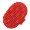 Круглая силиконовая щетка для мытья и груминга шерсти домашних животных, для чистки и массажа, для собак и кошек, красная