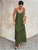 2026 new women's suspender backless sexy hollow sleeveless long dress women's wholesale