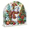 Christmas Acrylic Napkin Holder Diamond Painting Kit DIY 5D Diamond Art Painting Towel Holder Kit Christmas Decorations