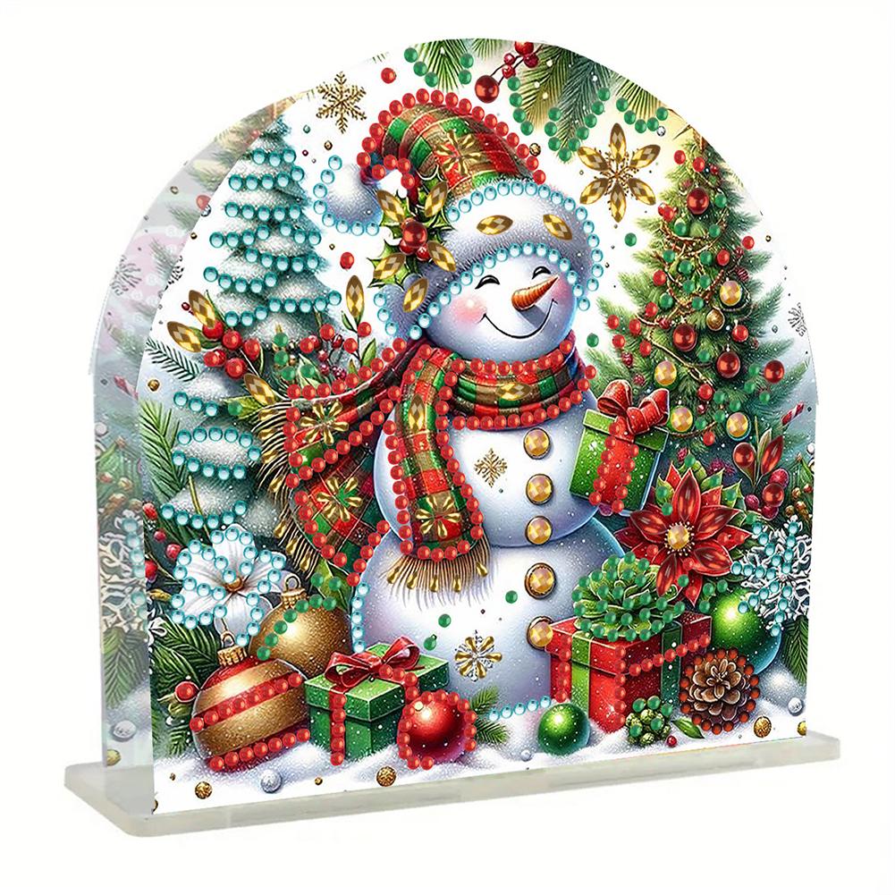 Christmas Acrylic Napkin Holder Diamond Painting Kit DIY 5D Diamond Art Painting Towel Holder Kit Christmas Decorations