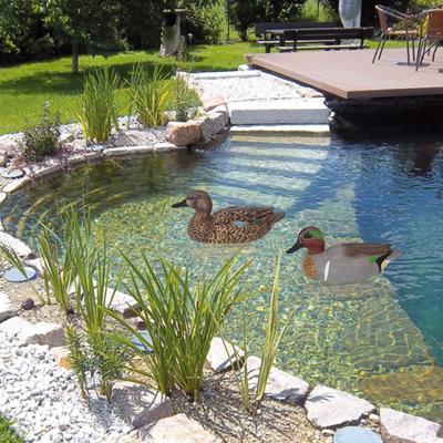 Pato de Decoy Flutuante Simulação Realista de Pato Decoração de Jardim Piscina Quintal Lago Decoy de Caça Ornamento de Pato de Plástico