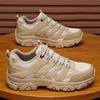 Brand Khaki Hiking Shoes for Men Women Breathable High-top Outdoor Running Sneakers Big Size 46 Travel Sports Shoes Men